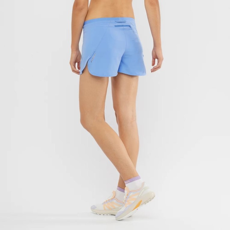 Light Blue Salomon Cross 3'' Women's Running Shorts | IE AD4936